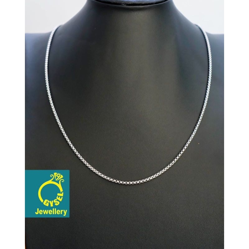 Kt silver - Kalung Titanium Silver Kalung Cowok