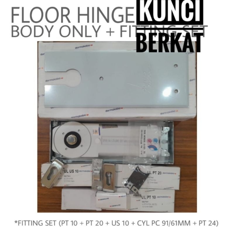 Floor Hinge Dorma BTS 84 Fitting Komplite/PT10/PT20/US10/Clynder/FH Dorma BTS 84 Komplit