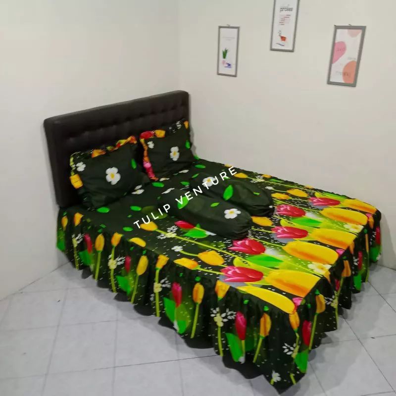 Sprei Rumbai ukuran 160x200x20,Sprei rumbai motif cantik,sprei rumbai homemade,sprei rumbai murah,sp