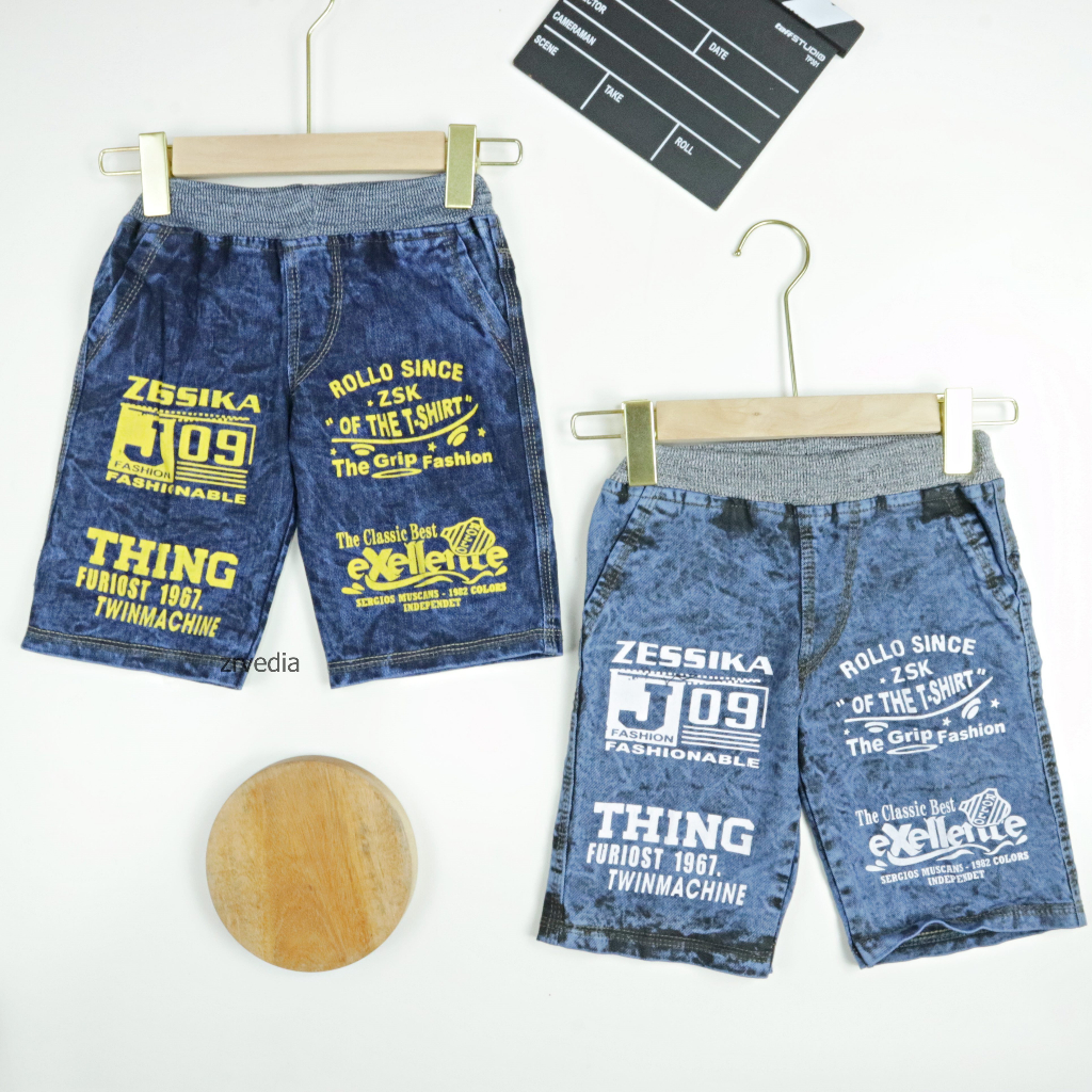 Celana Jeans uk 3-5 Tahun / Jeans Pendek Anak Laki Polos Pants Jins Denim Murah Import Cowok