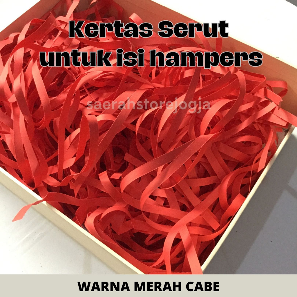 

KERTAS SERUT/CACAH ISIAN HAMPERS WARNA MERAH