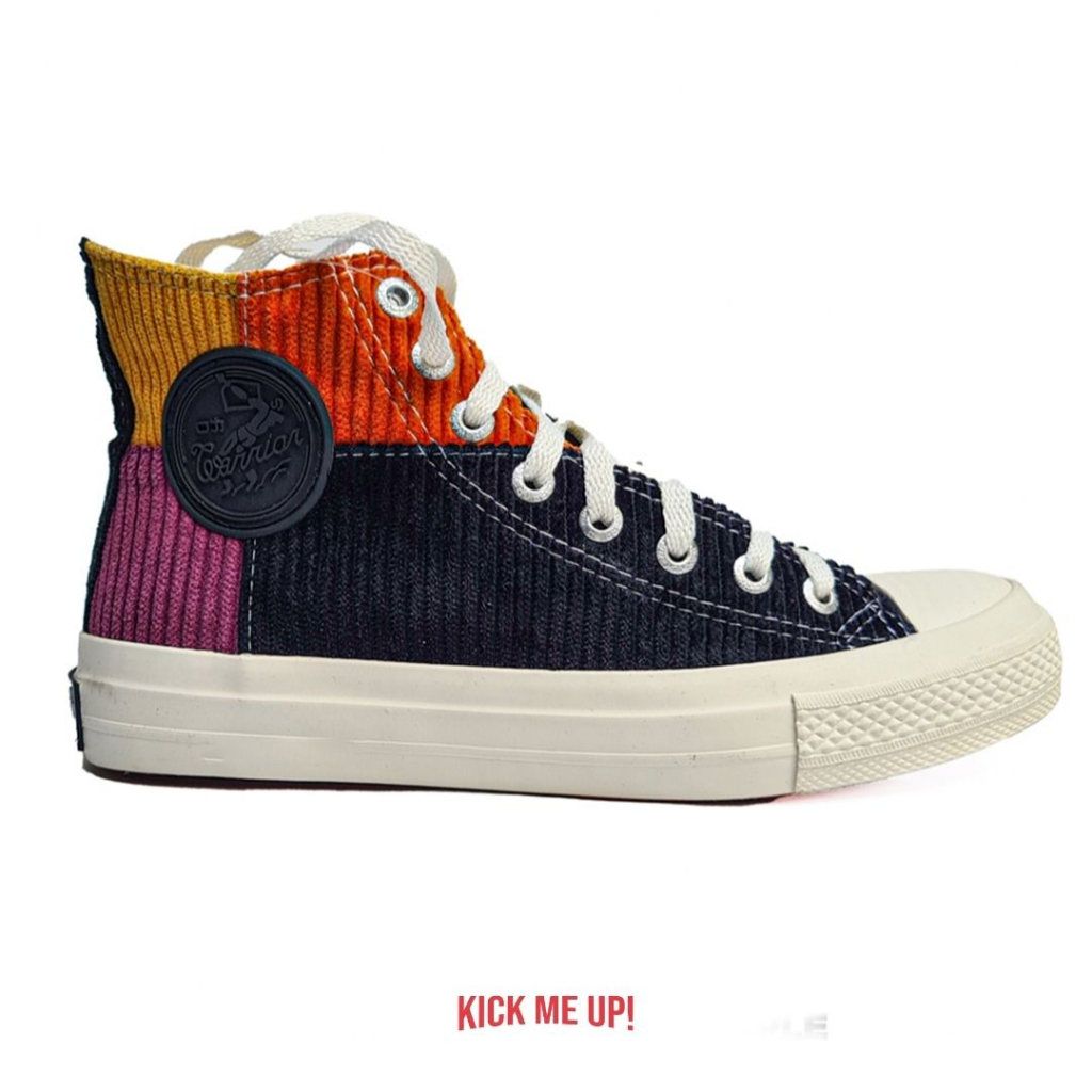 Sepatu WARRIOR Rainbow Black Purple