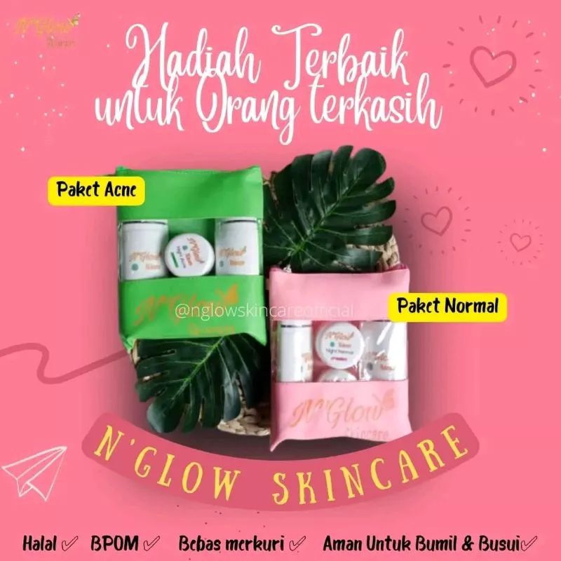 [GROSIR]N'Glow Skincare Paket Usaha Kecantikan Perawatan Wajah Ekonomis