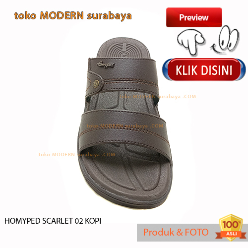 Sandal pria modern casual sendal sopan slide cowok selop HOMYPED SCARLET 02