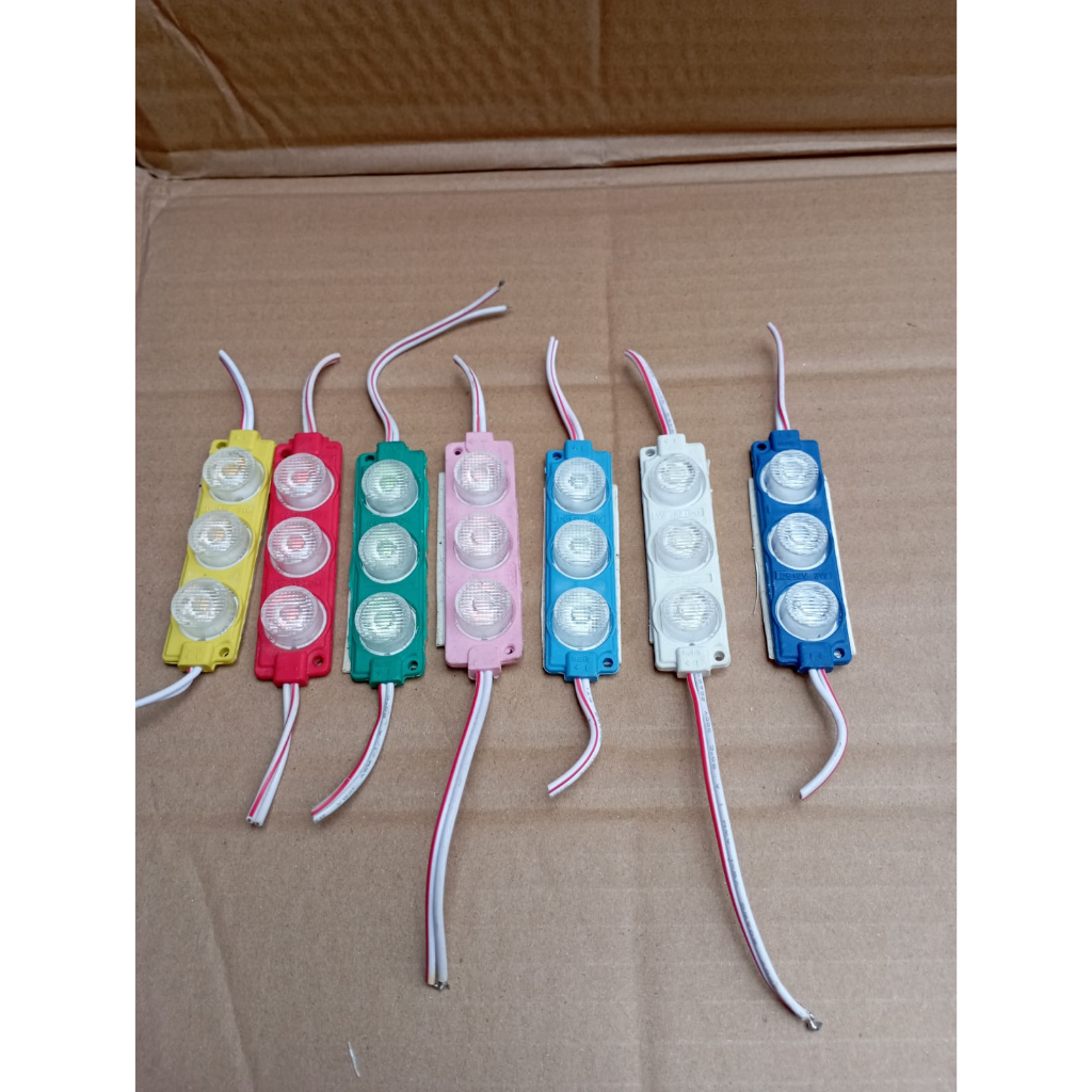 Lampu Led modul module strip 3 mata Lampu Led Modul 3 mata 1PCS truk truck Lampu mobil motor