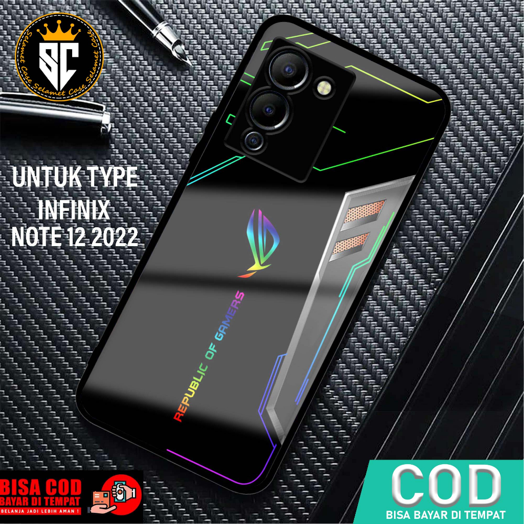 Case Infinix Note 12/12 Pro 2022 Selamet Case [ROG] Fashion Case hp Infinix - Casing hp Infinix - Si