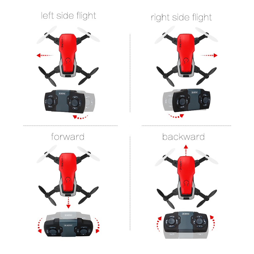 RC Drone dengan HD Kamera 720P Wifi HD Kamera Foldable Aircraft Mainan Helikopter