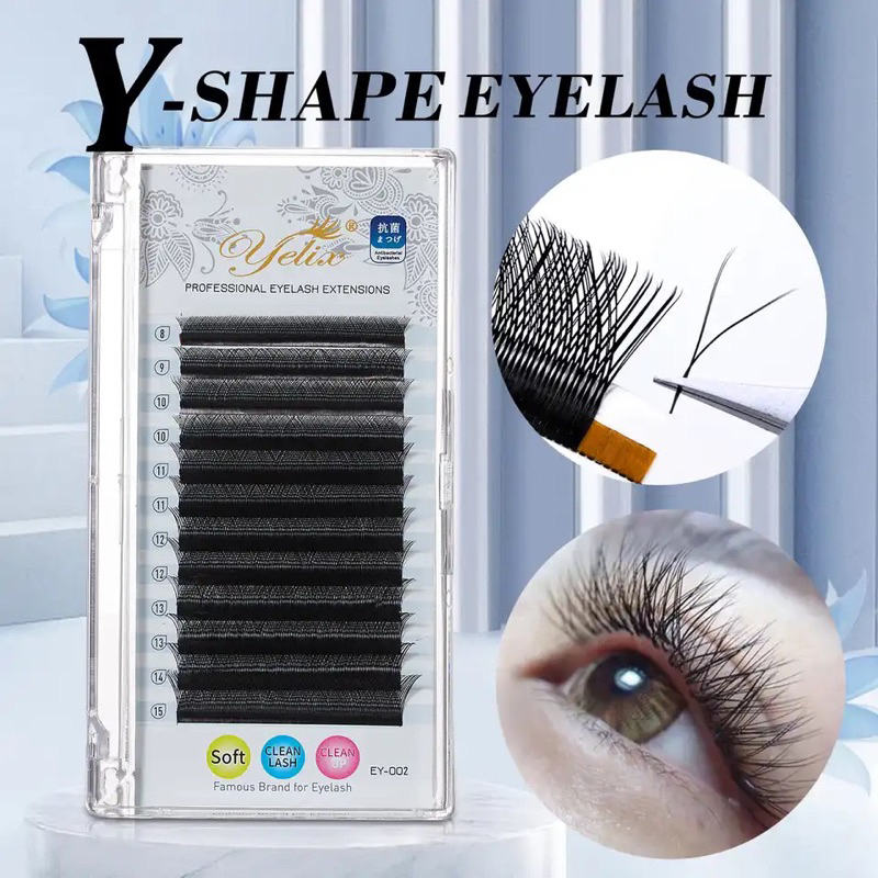 YELIX YY/W/VV SHAPE LASHES EYELASH EXTENSION SAMBUNG BULUMATA KOREA