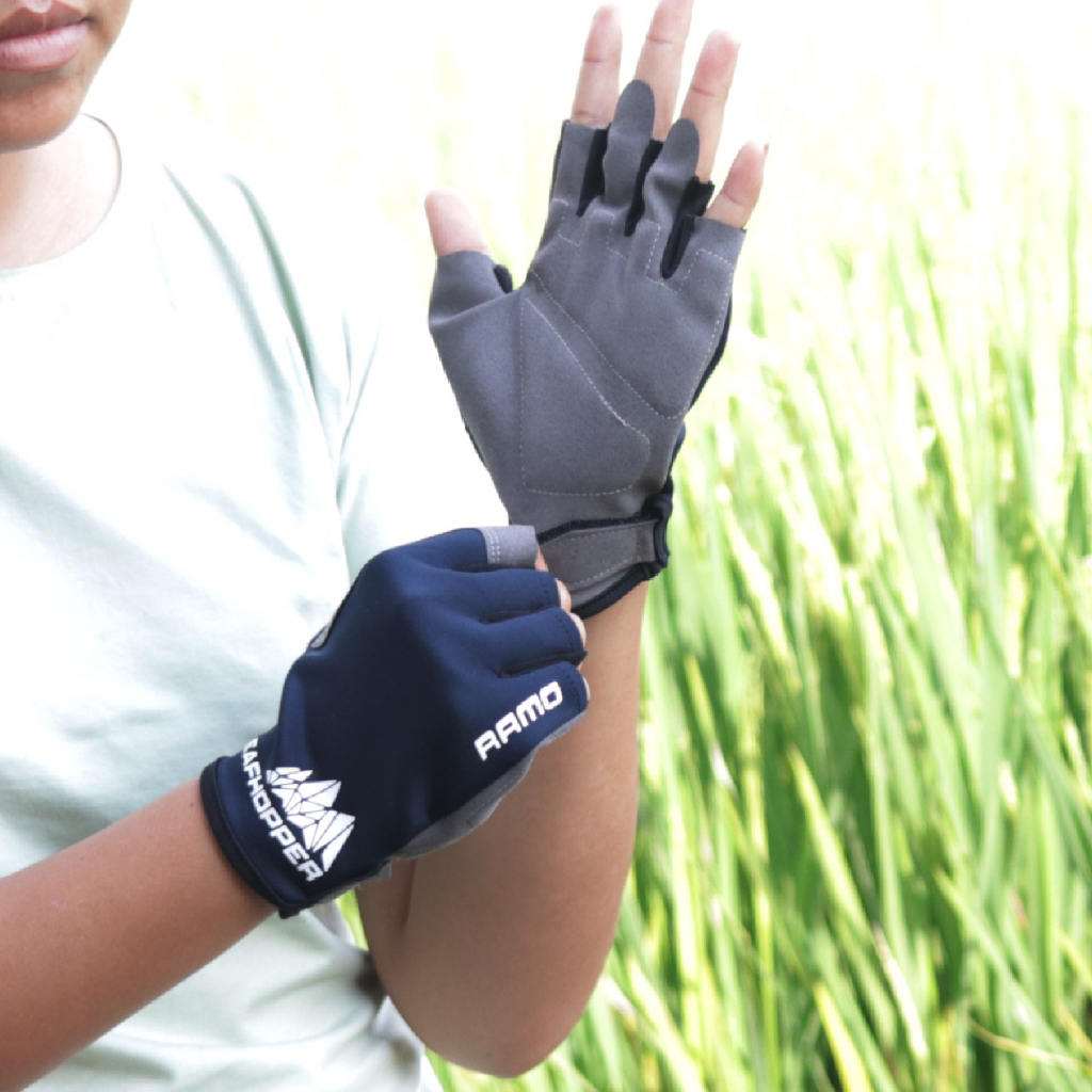 Sarung Tangan Leafhopper Seri Ramo - Sarung Tangan Sepeda Motor Half Finger