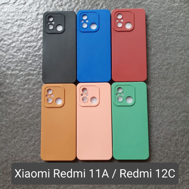 Case Xiaomi Redmi 11A . Redmi 12C soft case softcase softshell silikon cover casing kesing housing