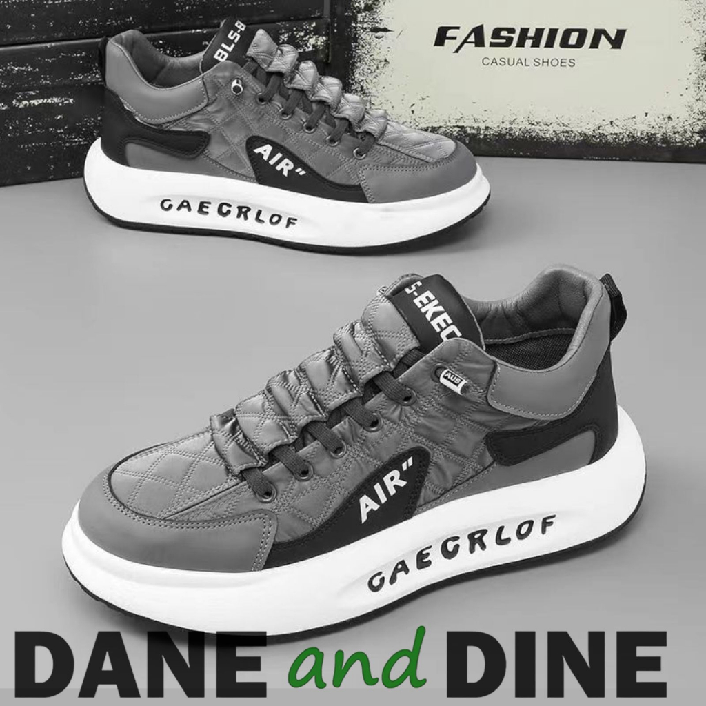 Sneakers Pria Hitam Abu Ori DnD - GY5