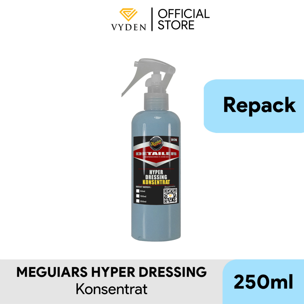 MEGUIARS D170 Hyper Dressing 250ml Spray Waterbase Dressing Konsentrat MURAH