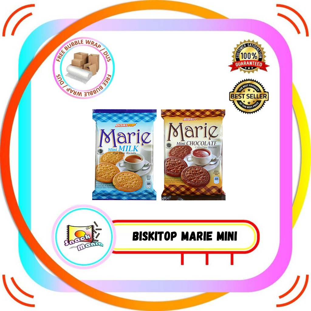 

Biskitop Gloria Marie Mini Milk - Chocolate Biscuit 305 g Coklat Susu