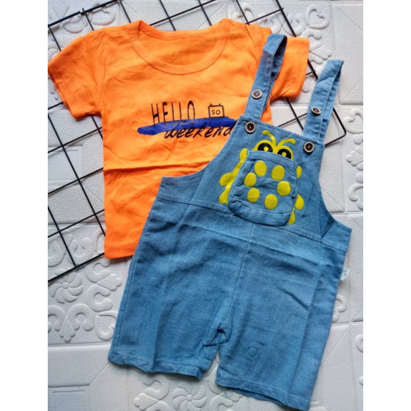 [0-4th] COD setelan Baju Kodok Anak cowok Import jeans 0-4 tahun / Baju Anak Laki Laki overall jeans import 0 1 2 3 4 tahun/ Baju Anak Perempuan / Overall Anak JL01