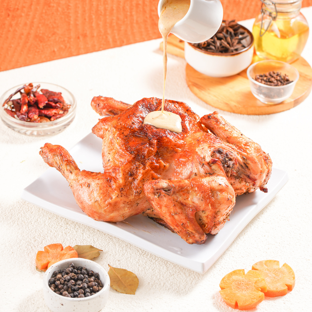 

French Butter Roasted Chicken (Ayam Panggang Utuh)