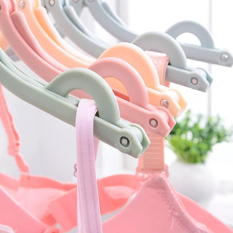 Hanger Hunger Lipat Gantungan Baju Cantelan Jemuran Pakaian Baju Syal Hijab Foldable Hangers For Travel Portable Serbaguna Travelling