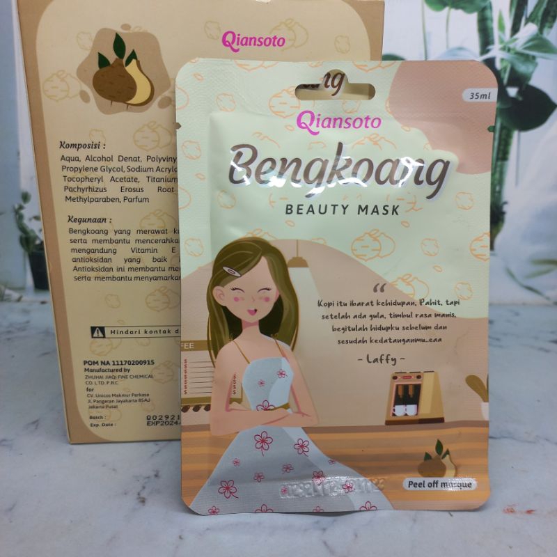 Qiansoto BENGKUANG  Masker peel off BPOM