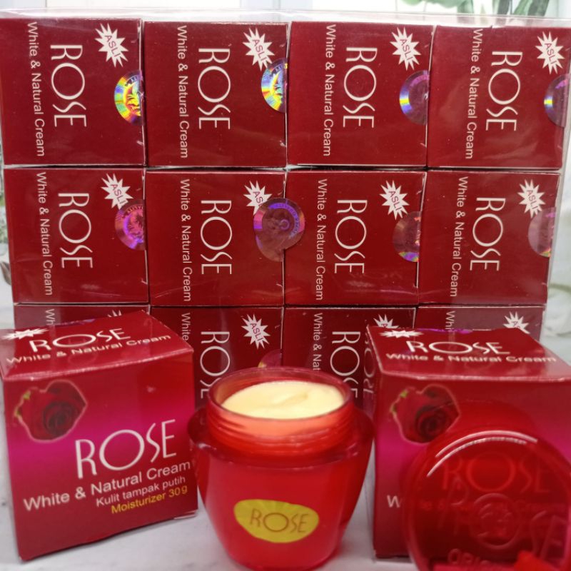 LUSINAN CREAM ROSE TUTUP TIMBUL 12 PCS ORIGINAL