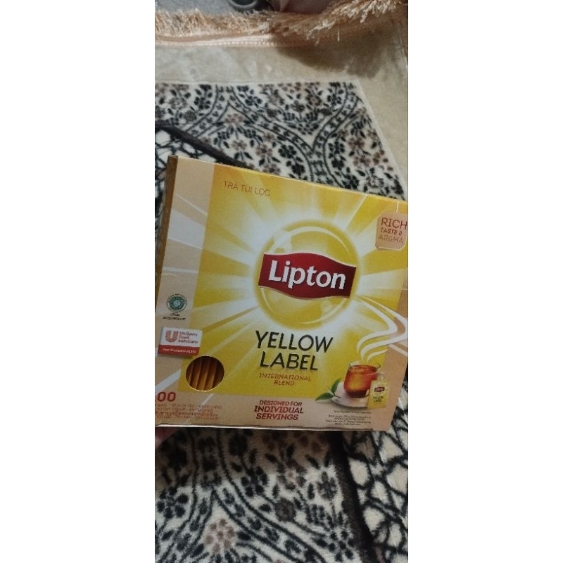 

Lipton tea yellow label per 10 biji