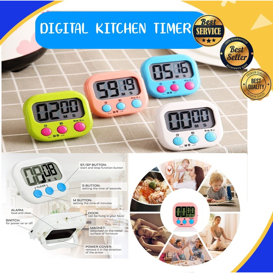 DIGITAL TIMER STOPWATCH  KITCHEN TIMER ALAT MASAK DAPUR