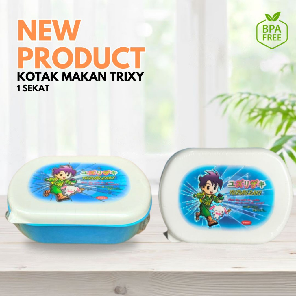 (DL) Bekal Kotak Anak Sekolah Tempat Penyimpanan Makanan Tempat Makan Trixy