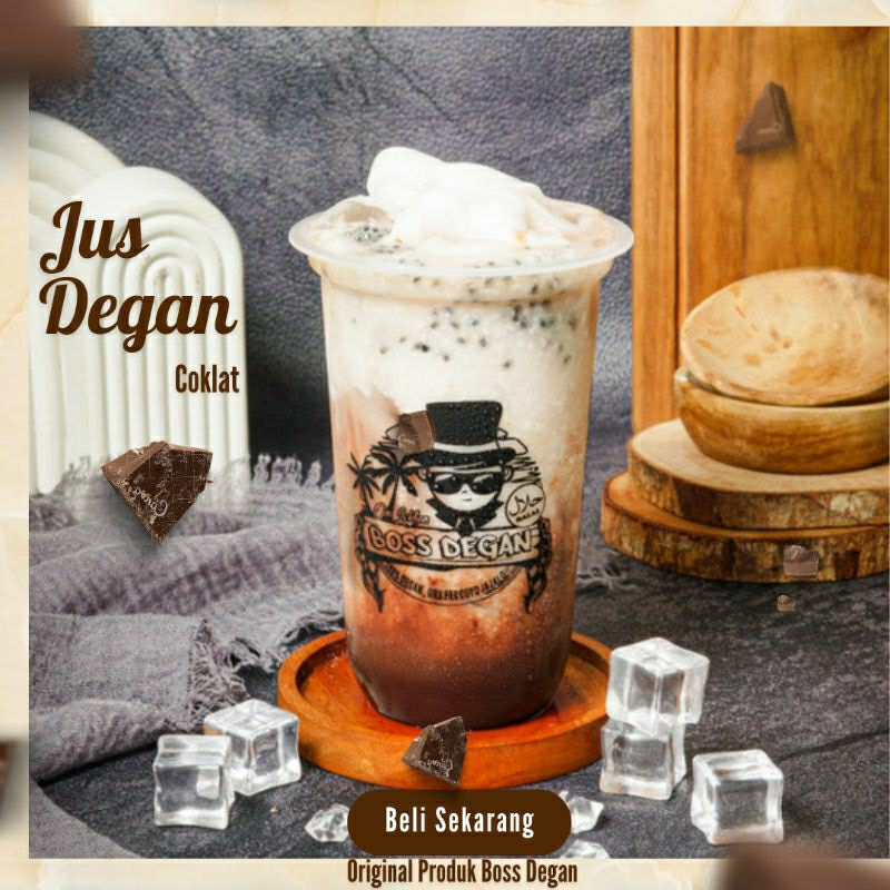

Jus Degan Kelapa mudan Coklat Boss Degan