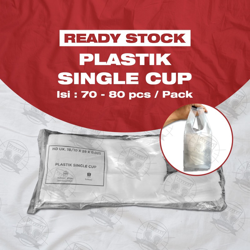 (Bisa Cod) kantong plastik take away single cup