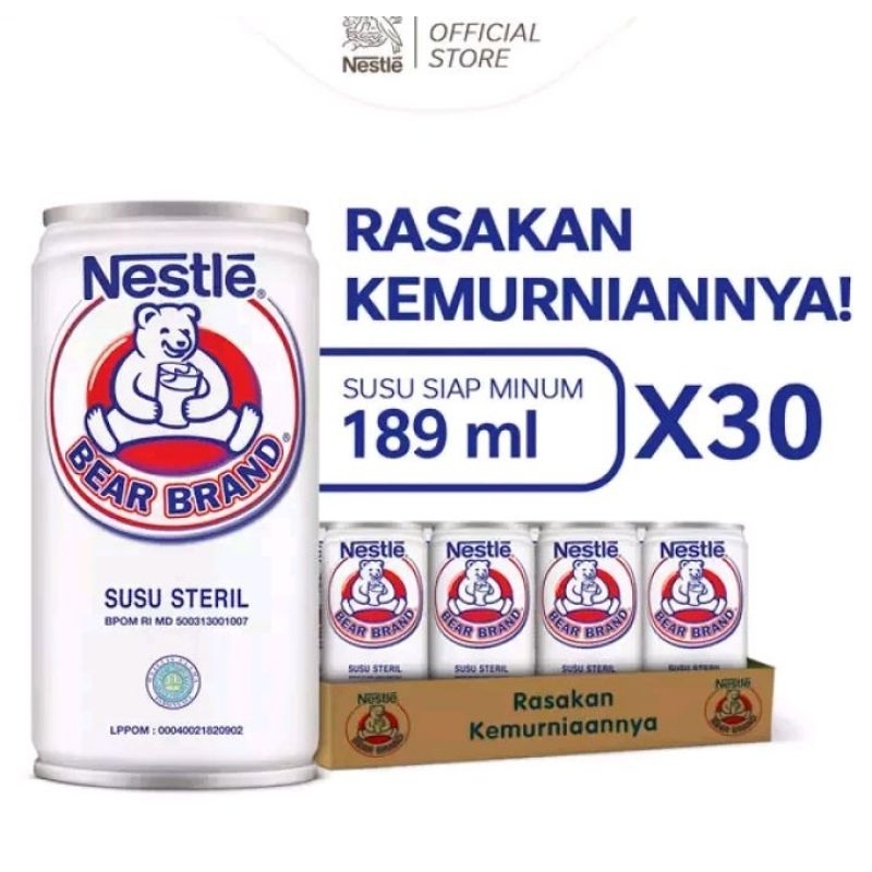 

bear brand 189 ml isi 30 kaleng