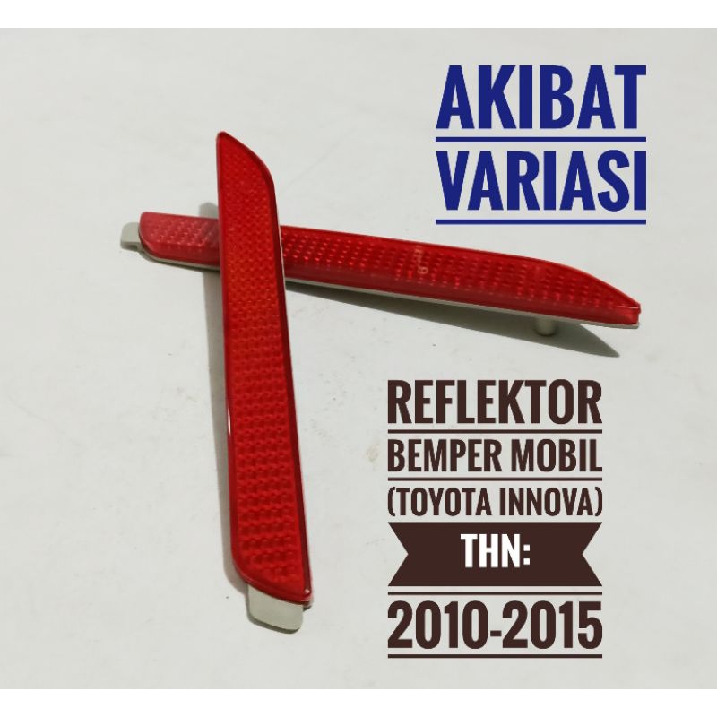 Reflektor Bemper Mobil Innova 2010 2015 Mata Kucing Bemper Toyota