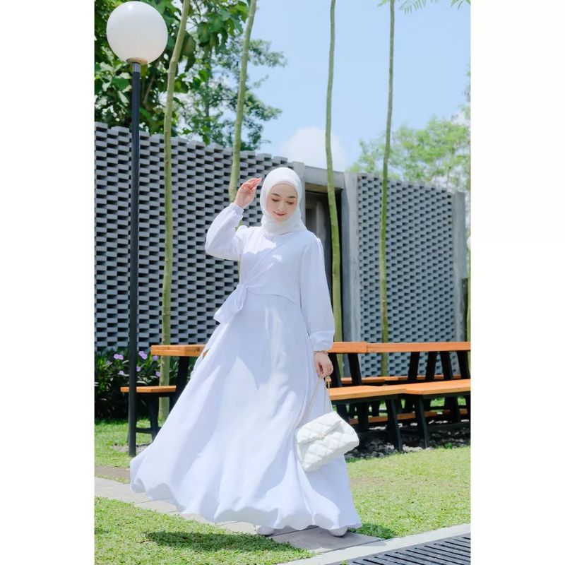 GAMIS LIVIA/GAMIS REMAJA PREMPUAN/GAMIS PESTA KONDANGAN REMAJA PREMPUAN /MATT  CRINKEL AIR FLOW