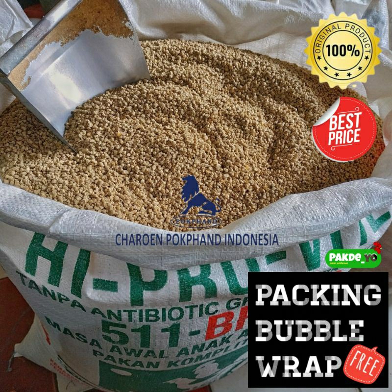 Pur Ayam 511 BRAVO Original BRAVO bukan BR ayam Pedaging kemasan Voer harian ayam