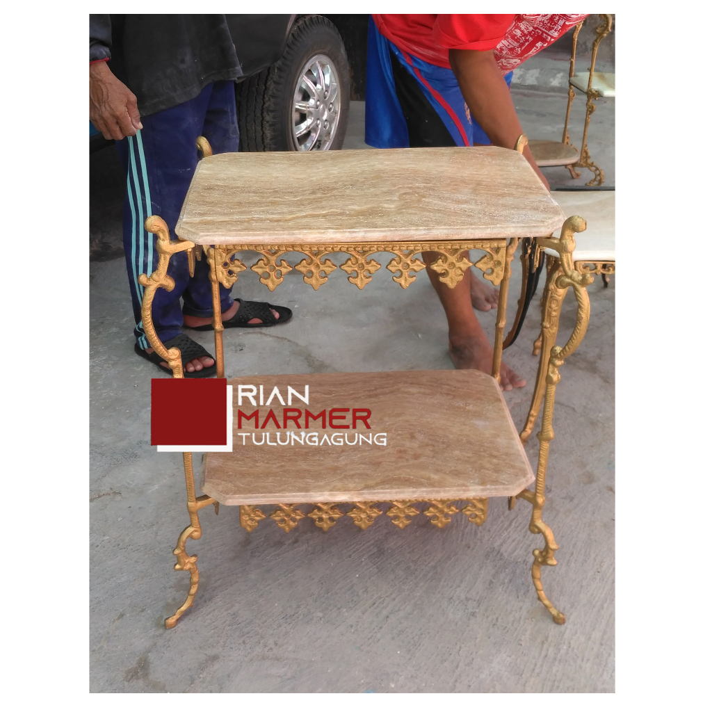 Meja TV Onix Cat Besi Warna Emas +0ngkir area jawa