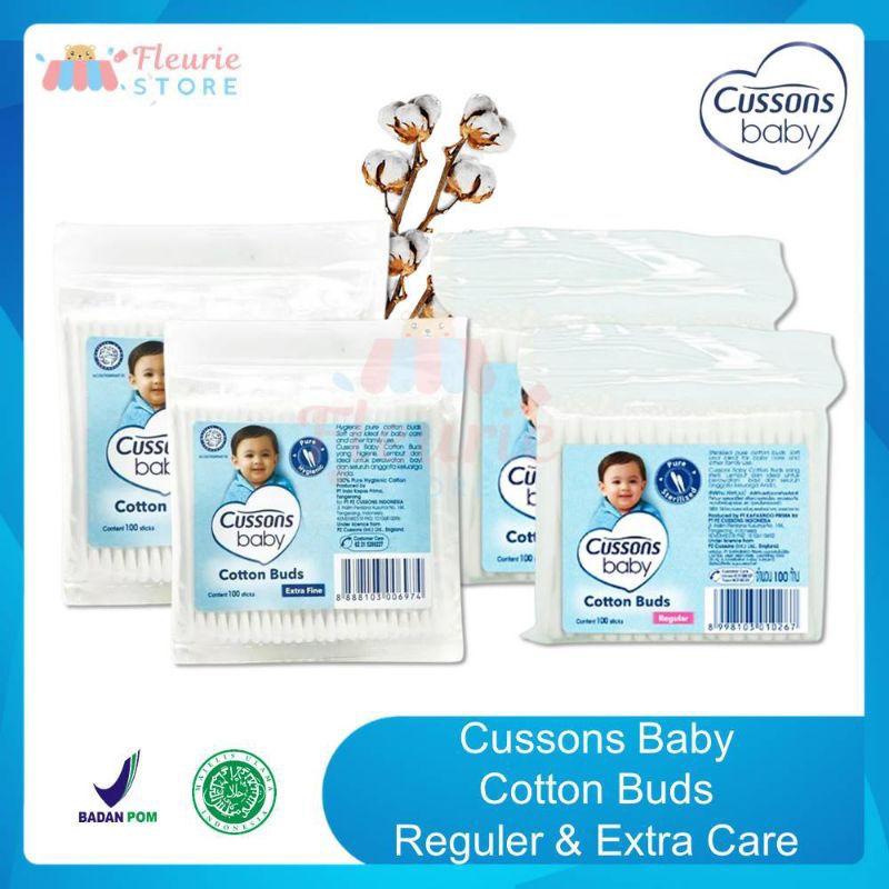 [rumahbayipdg] Cotton bud Cussons baby 100 &amp; 50 pcs || korek kuping bayi