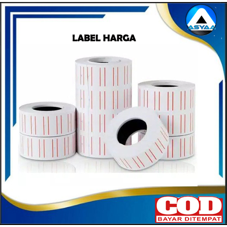 

KERTAS STICKER LABEL HARGA 1 BARIS LINE ISI REFILL PRICE LABEL MX5500