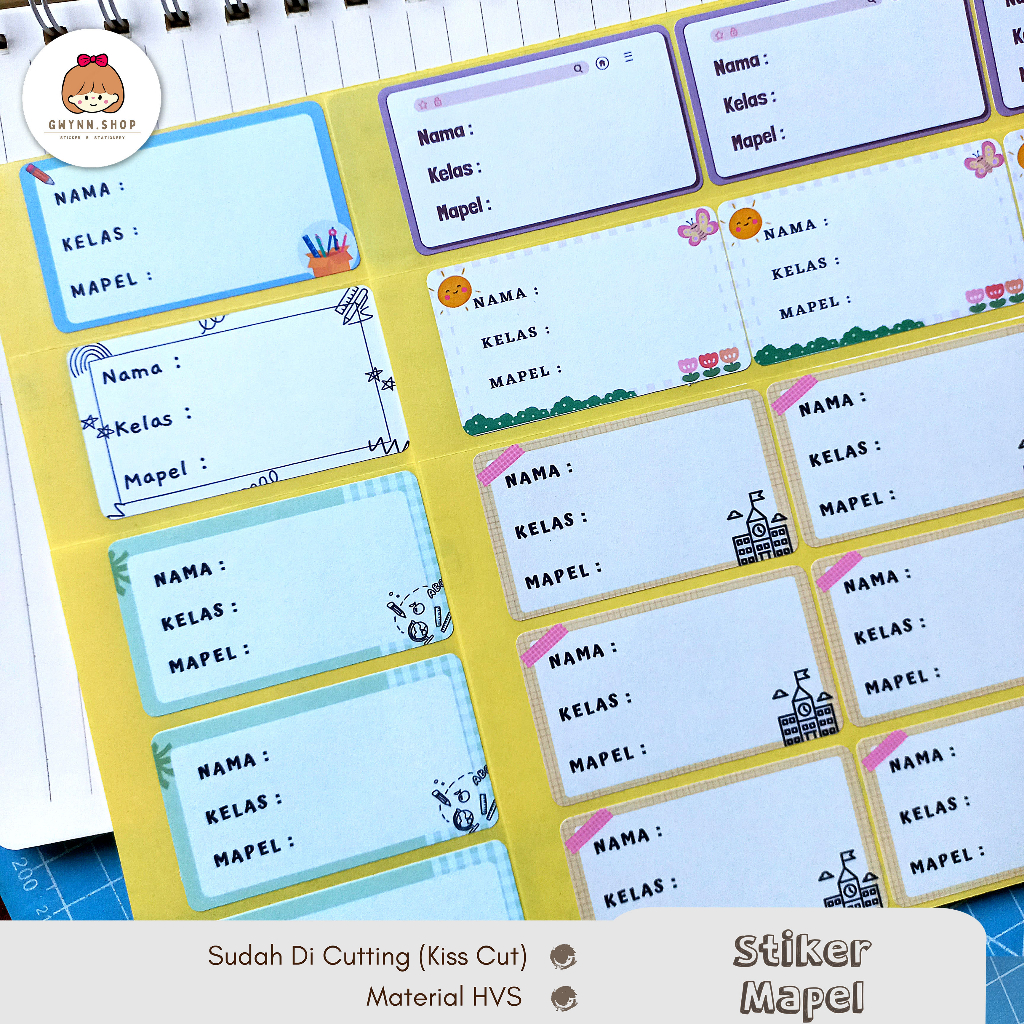 

Stiker Mapel | Label Buku Mata Pelajaran Sekolah | Series 1