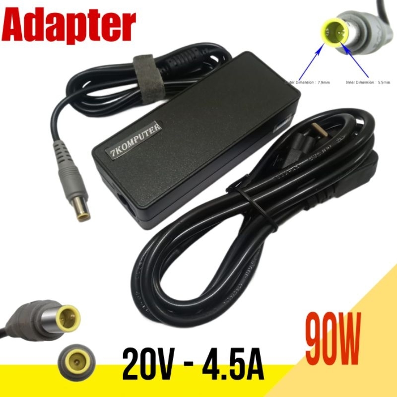 Adapter Charger Laptop Lenovo 3000 Series C100 C200 N100 N200 V100 V200 20v 4.5A