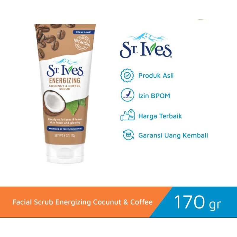 St. Ives Facial Scrub Energi Coconut &amp; Coffee 170Gr