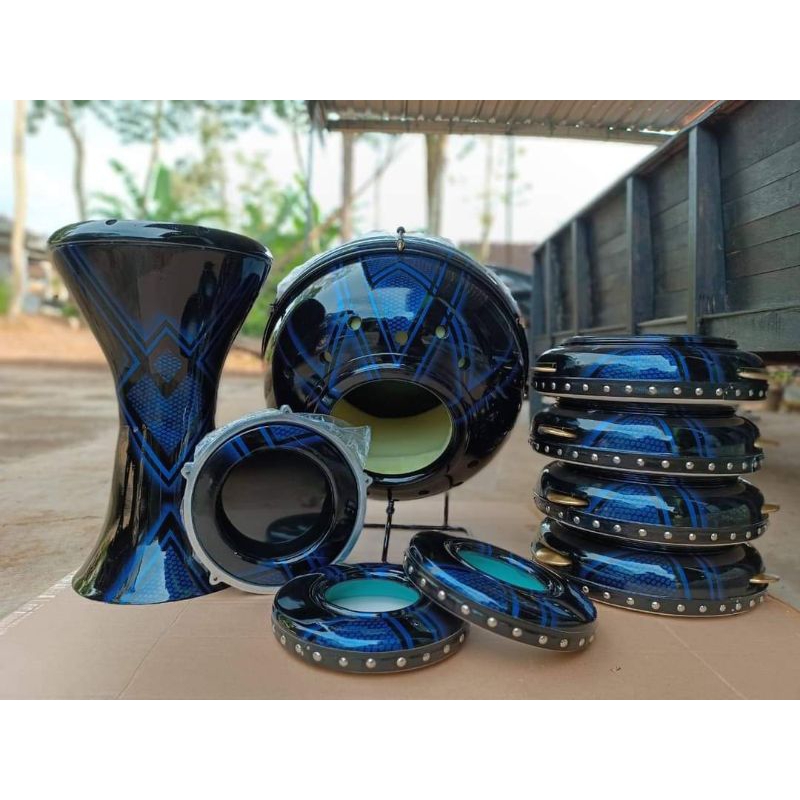 FULLSET HADROH REBANA JEPARA BERKUALITAS WARNA BIRU