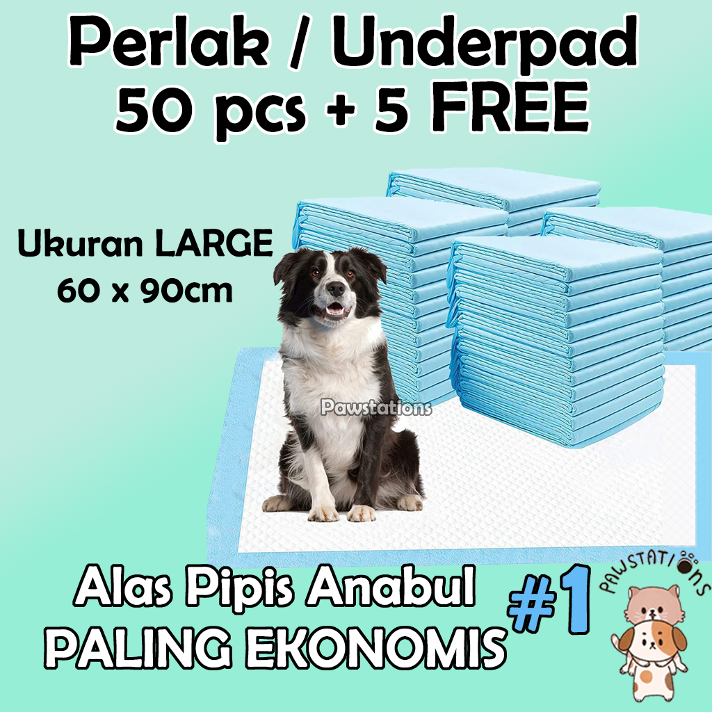 Perlak / Alas Pipis Pee Pad Alas Kencing Anjing Alas Pipis Anjing 50pcs