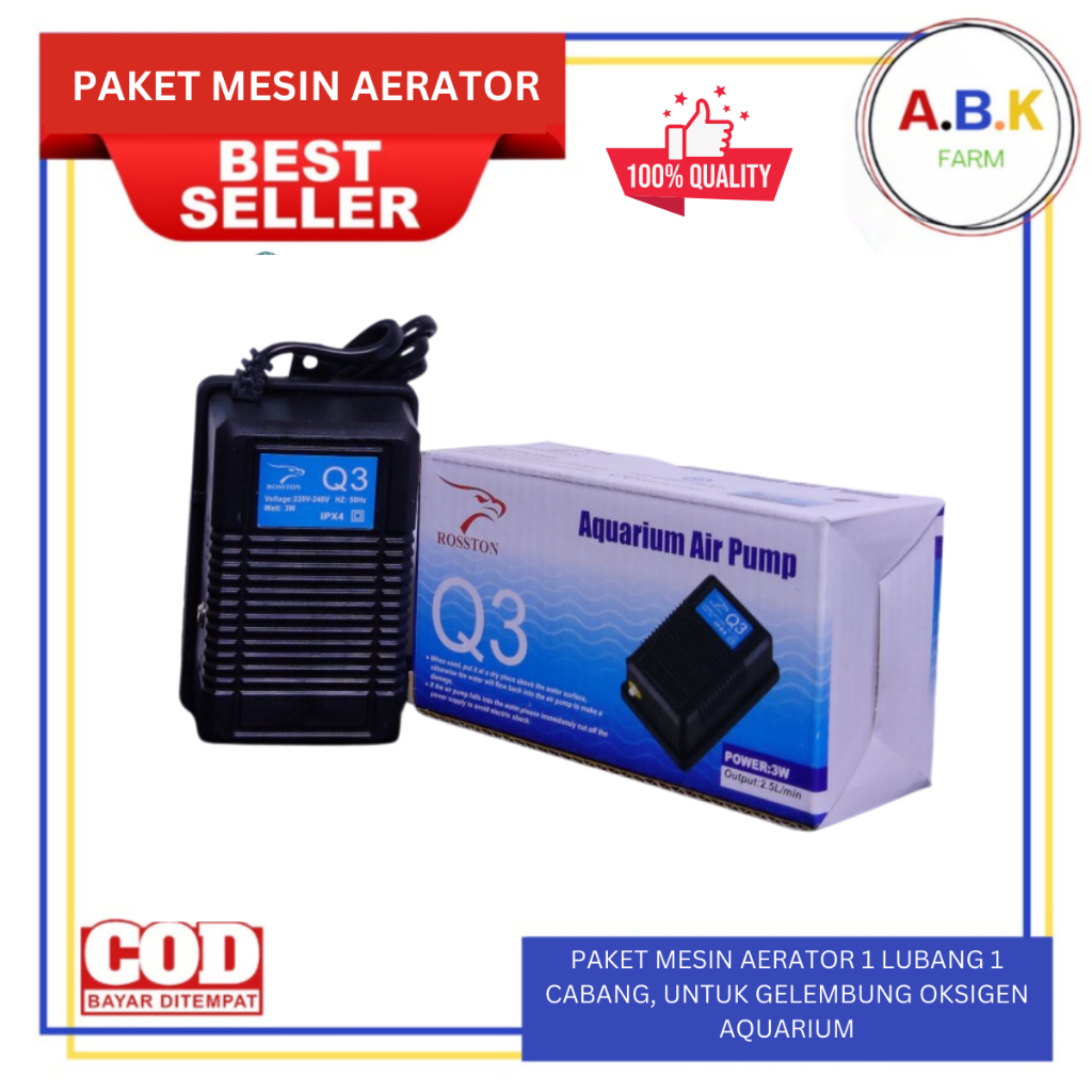 New PAKET AERATOR 1 LUBANG FULL SET LENGKAP BATU AERATOR SELANG AERATOR AQUARIUM AQUASCAPE TERBAIK