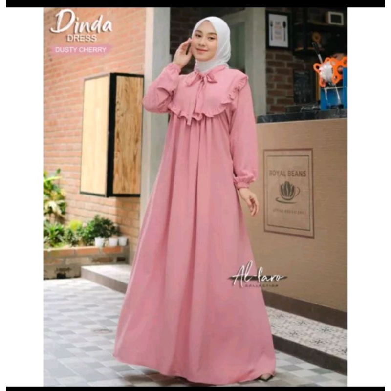 NEW/GAMIS DINDA DRES/GAMIS BAHAN CRINGKLE AIR FLOW PREMIUM/GAMIS TERBARU