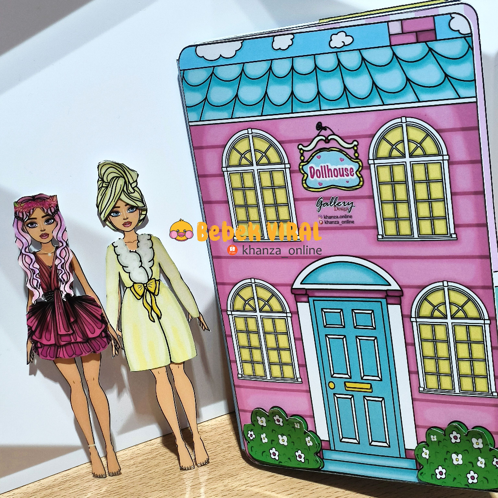 PRINCESS DOLL mainan anak edukatif quite book Paper Doll