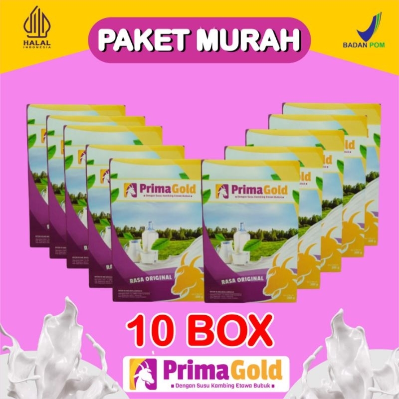 

SUSU KAMBING ETAWA BUBUK TERLARIS TERMURAH PRIMAGOLD / GOLDENGOAT / SIGOAT ALAMI ORIGINAL UNTUK ATASI NYERI TULANG PUNGGUNG SENDI ASAM URAT PEGAL LINU SYARAF KEJEPIT ASMA SESAK NAFAS BATUK MENAHUN PARU-PARU NYERI DADA (PAKET 10 BOX)