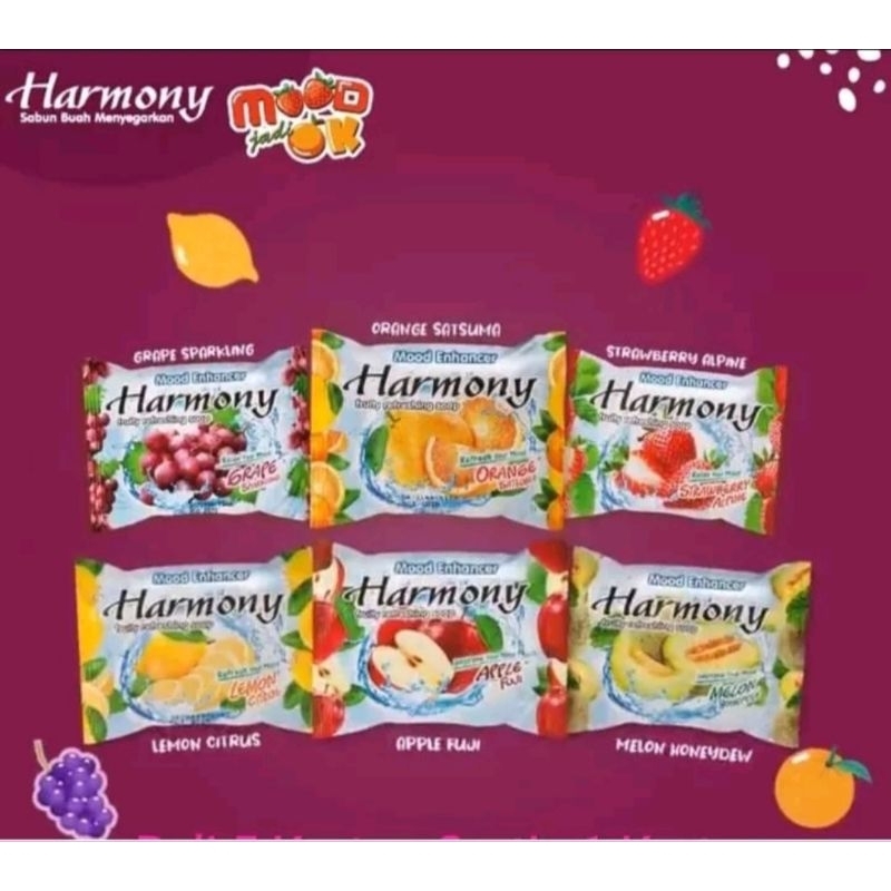 HARMONY FRUITY REFRESHING SOAP / Sabun Harmony Batang 70 gr/ Sabun Batang Aroma buah