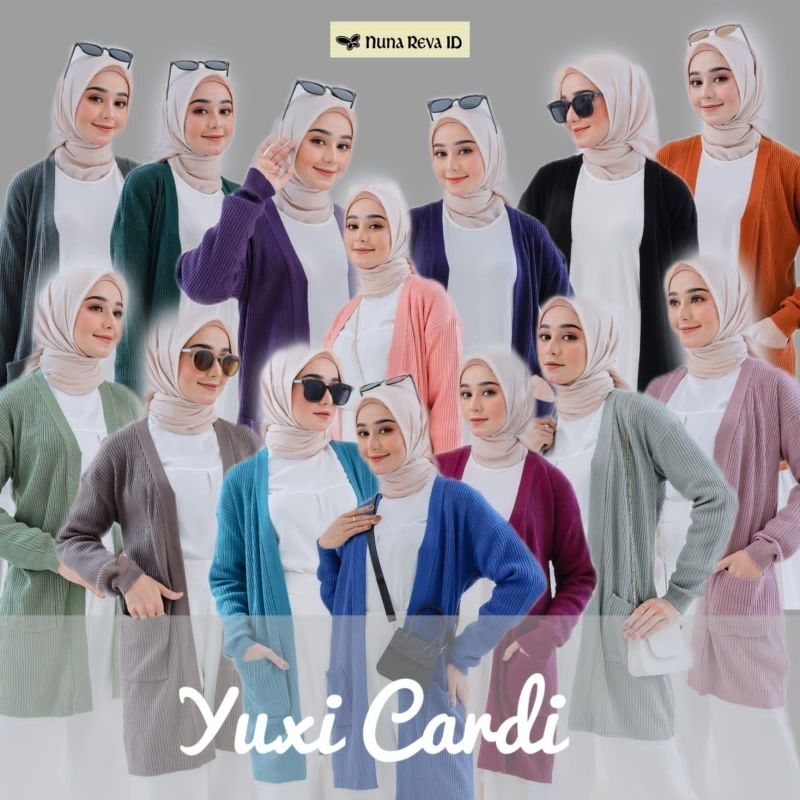 Moslem Ori Atasan Fashion Muslim Wanita Outerwear Yuxi Cardi By Nunareva (Open PO Ready Akhir Juli 2