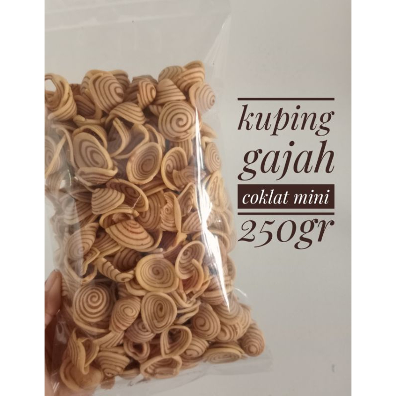 

kuping gajah coklat mini 250gr - kuping gajah coklat