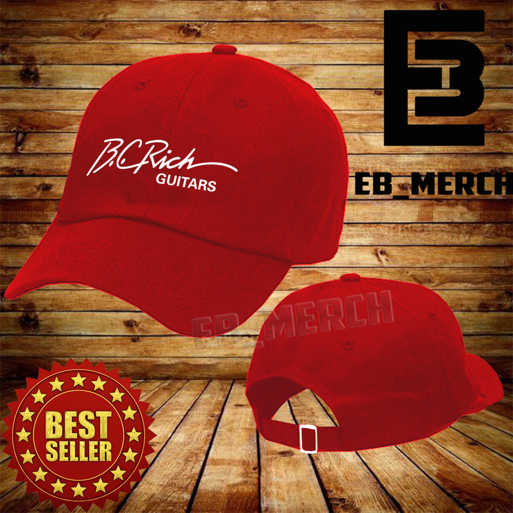 Import Quality Topi BASEBALL B.C. Rich Guitar  Pria & Wanita