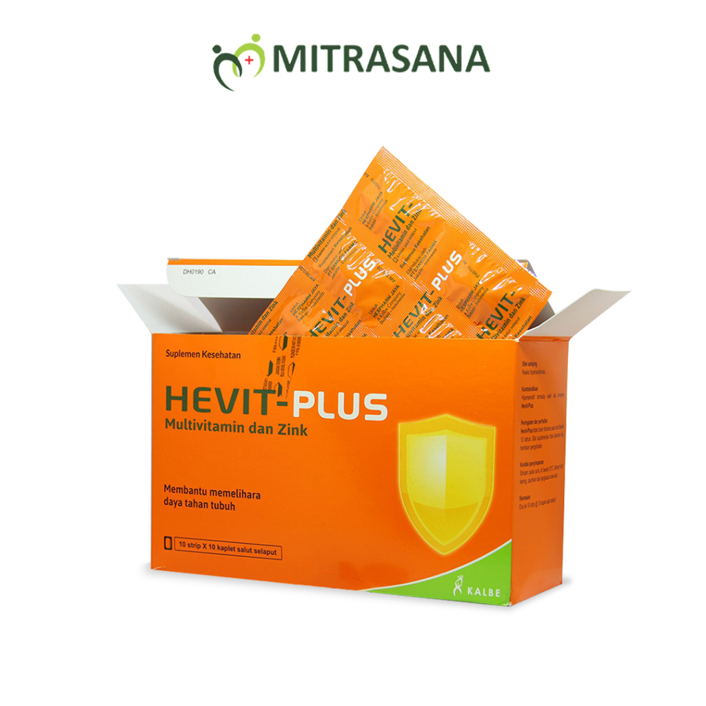 Hevit Plus Multivitamin dan Zinc - 100 Tablet