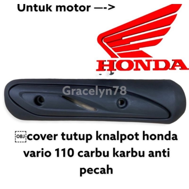 Racinggrup cover tutup knalpot honda vario 110 carbu karbu anti pecah