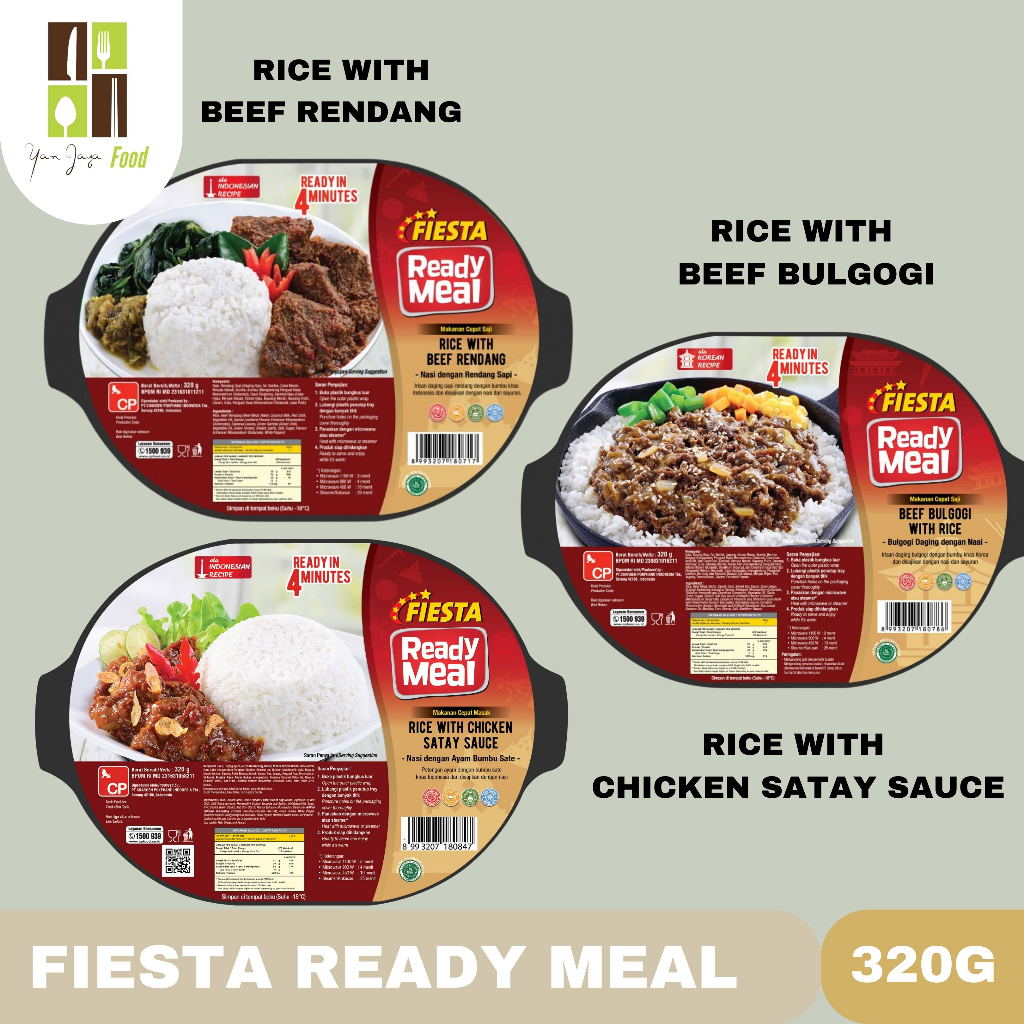 Fiesta Ready Meal Makanan Cepat Saji / Makanan Instan 320g Box